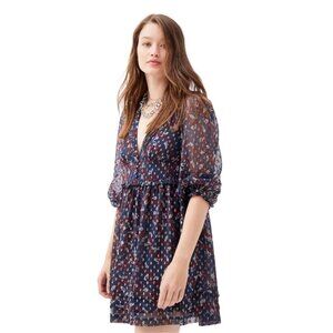 Urban Outfitters Chiffon Omaha Ruffle Mini Dress Boho Chic Summer - Medium